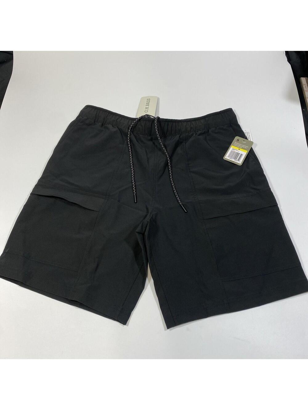 Gh Bass Outdoor Discovery Shorts Mens Size Medium Black Athletic Cargo Pockets